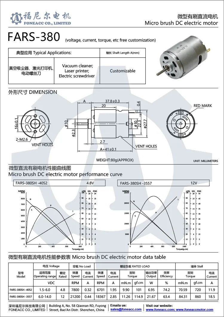 rs-380 28 mm Mikrobürsten-DC-Elektromotor.webp