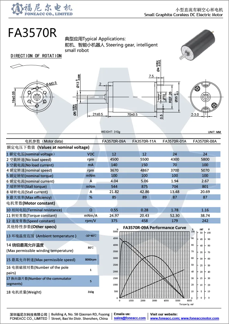 3570r 35 mm kernloser Mikrobürsten-DC-Elektromotor.webp